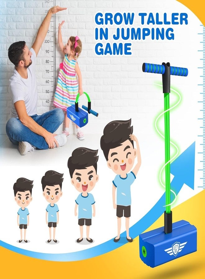 ABUDIT Pogo Stick for Boys Girls, Foam Pogo Jumper for Kids Gifts Outdoor Toys for Toddlers Age 3 and Up Garden Boys Girl Gifts | Pogo Jump Makes Pop Sounds [Multicolor] - Image 3